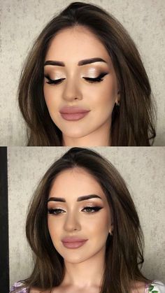 Bridal Makeup For Light Skin, Sweet 16 Makeup, Evening Eye Makeup, Wedding Makeup For Brown Eyes, Bridal Eye Makeup, Wedding Makeup Looks, Bridal Makeup Looks