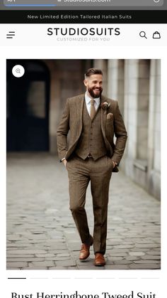 November Wedding Suits, Vintage Tweed Suits For Fall, Rust Tweed Suit, Brown Fitted Tweed Suits, Tailored Brown Tweed Suits, Timeless Single-breasted Tweed Suits, Pink Corduroy Jacket, Brown Tweed Suit, Harris Tweed Jacket