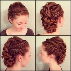 Love it Historical Hairstyles, Medieval Hairstyles, Tight Braids, Viking Hair, Up Dos, Balayage Ombre, Hair Art, Great Hair, Ombre Hair