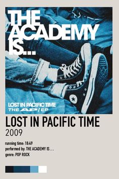 the poster for lost in pacific time shows someone's feet with their shoes on