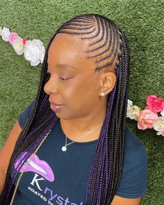 Corn Row Styles, Haircut Trend 2023, Adult Lemonade, Side Braid With Curls, Stitch Braid Styles, Braids Rasta, Cornrow Updo Hairstyles, Hair Dye Color Ideas, Corn Row