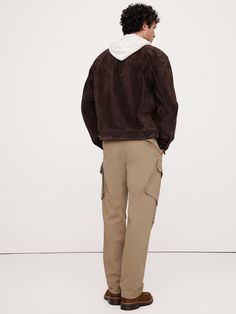 We borrowed details from styles worn by the British Navy—like angled cargo pockets for easier access and small pleats at the knees for full range of motion—for this special pant.  For fabric, we reached for one of our coziest brushed twills for suede-like softness.  Mid-rise.  Relaxed fit with a tapered leg.  16. 5" leg opening.  Organic: Made with 52% certified, organically grown cotton that's easier on the earth.  Zip fly with button closure.  Belt loops.  Front, back and side cargo pockets. Relaxed Fit Utility Bottoms For Fall, Cotton Bottoms With Flap Pockets For Fall, Fall Cotton Bottoms With Flap Pockets, Fall Utility Bottoms With Hip Pockets, Elevated Casual Fall Bottoms With Cargo Pockets, Utility Bottoms With Side Pockets For Fall, Fall Utility Bottoms With Side Pockets, Relaxed Fit Bottoms With Pockets For Fall, Relaxed Fit Fall Bottoms With Pockets