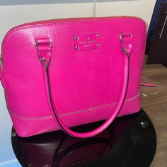 Hot Pink In Good Condition. Worn Once Pink Kate Spade Purse, Kate Spade Purse Pink, Pink Kate Spade, Pink Vibes, Kate Spade Purse, Kate Spade Bag, Kate Spade Bags, Hot Pink, Kate Spade