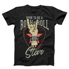 Born To Be Rock And Roll Unisex T-shirt This t-shirt is everything you've dreamed of and more. It feels soft and lightweight, with the right amount of stretch. It's comfortable and flattering for both men and women. * 100% combed and ring-spun cotton (heather colors contain polyester) * Fabric weight: 4.2 oz (142 g/m2) * Shoulder-to-shoulder taping * Side-seamed This product is made on-demand. No minimums Rock And Roll Cotton T-shirt With Graphic Print, Rock Style T-shirt With Band Logo For Music Festivals, Rock And Roll T-shirt With Text Print, Rock And Roll Cotton T-shirt With Band Logo, Cotton Rock And Roll T-shirt With Band Logo, Unisex Rock And Roll T-shirt For Streetwear, Rock And Roll T-shirt With Band Logo For Summer, Rock And Roll Crew Neck T-shirt With Screen Print, Rock And Roll Screen Print Crew Neck T-shirt