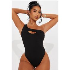 Fashion Nova Natalie Asymmetrical One Piece Swimsuit Cheeky Bottom Moderate Back Coverage Black Size 2x New With Tags! Never Been Worn 5 Star Seller! Will Ship Same Or Next Day (Except For Weekends) Bundle To Save! Chic Black Asymmetrical Swimwear, Black Bodysuit With Asymmetrical Neckline For Party, Black Asymmetrical Bodysuit For Party, Black Party Bodysuit With Asymmetrical Neckline, Black Fitted Bodysuit With Asymmetrical Neckline, Asymmetrical Black Bodysuit For Party, Black Asymmetrical Party Bodysuit, Asymmetrical Black Stretch Bodysuit, Trendy Asymmetrical Bodysuit For Night Out