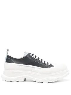 Alexander Mcqueen Canvas Lace-Up Shoes In Black,White | Editorialist Alexander Mcqueen Kids Shoes, Grey Alexander Mcqueen Sneakers, Alexander Mc Queen Sneakers, All White Alexander Mcqueen Sneakers, Alexander Mcqueen Sneakers Black, Up Shoes, Lace Up Shoes, Shoe Brands, Great Deals