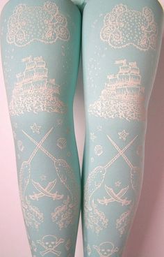 Nautical leggings Tattoo Tights, Blue Tights, Catty Noir, Printed Tights, Narwhal, Socks And Tights, Marie Antoinette