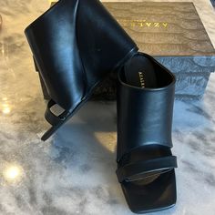 Super Cute Wedge Heel Sandals. Black Strappy Front With Solid Upper For Style And Support! Brand New In Box! A Bit Too Small (I Sometimes Need 8.5). Cute Wedges, Azalea Wang, Walk This Way, Wedge Heel Sandals, Pretty Shoes, Sandals Black, Womens Shoes Wedges, Heel Sandals, Black Sandals