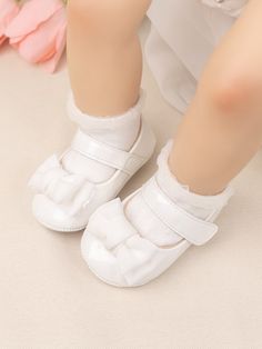 [SOFT MATERIAL]-- Synthetic leather upper, soft lining. Lightweight and flexible, comfortable and breathable, it will not rub the baby's feet, and will not stimulate the baby's foot skin. Safe baby first crib shoes have been tested to reassure parents and protect the healthy growth of babies.
[RUBBER SOLE]-- The soles of baby ballet shoes have lovely bows and raised patterns of love, which play an anti-skid sole and can protect the baby from falling during daily activities. The soft rubber sole Baby Ballet Shoes, Happy Birthday Flowers Gif, Felt Baby Shoes, Baby Ballet, Ballet Shoe, Flowers Gif, Leather Wedding, Felt Baby, Princess Shoes