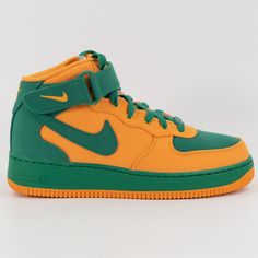 Nike Air Force 1 Mid By You Id Custom Miami Hurricanes Dz3639-900 Size 7.5 Shoes Are Brand New And Have Never Been Worn. Shoes Come With Their Original Box, But The Box Is Missing The Lid. Nike Air Force 1 Green Round Toe, Green Nike Air Force 1 With Round Toe, Green High-top Nike Air Force 1 With Branded Insole, Green Leather Nike Air Force 1 For Sports, Green Nike Air Force 1 Lace-up With Branded Insole, Green Nike Air Force 1 Lace-up Sneakers, Green Nike Air Force 1 Lace-up Sports Shoes, Green Leather Nike Air Force 1 With Round Toe, Green Lace-up Nike Air Force 1