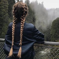 ❤️ Tail Braids, Braided Hairstyles Easy, Long Braids, Braided Ponytail, Hair Goals, Cute Hairstyles