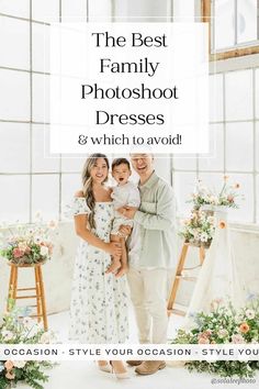 the best family photoshoot dresses & which to avoid