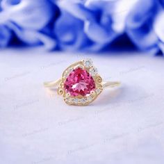 Pink Sapphire Usagi Engagement Ring, Sailor Moon Jewelry, Sailor Moon Wedding Ring, Lover's Wedding Ring, 925 Sterling Silver Ring For Her The Lover's Wedding Ring showcases a pink sapphire and intricate Sailor Moon design, making it a stunning symbol of love and commitment. This engagement ring features a pink sapphire center stone inspired by Sailor Moon, perfect for fans of the iconic series. Gemstone Details :- - Gemstone: Pink Sapphire - Stone Type: Lab Created - Shape : Heart Cut - Size: 7 MM - Color: Pink - Luster: Excellent - Make: High Quality - Stone Type: Simulated Diamond - Shape: Round Cut - Size: 2.50 To 1.70 MM (Each Stone) - Color: Colorless - Luster: Excellent Types Of Gemstones :- - There is a wide selection of over 20 different gemstones to choose from :- - Blue Sapphire Pink Round Halo Ring For Wedding, Wedding Rose Gold Birthstone Ring In Sterling Silver, White Gold Ruby Ring With Halo For Wedding, Heart Cut Sapphire Ring With Prong Setting For Wedding, Pink Round Halo Wedding Ring, Sterling Silver Crystal Halo Ring For Wedding, White Gold Crystal Ring For Wedding On Valentine's Day, White Gold Crystal Ring For Wedding And Valentine's Day, White Gold Crystal Wedding Ring For Valentine's Day