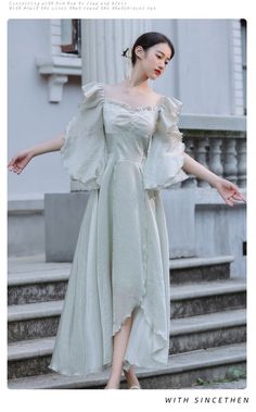 Sea Nymph Ethereal Fairy Dress in sea green with butterfly sleeves and beautiful layers that create movements as you walk and stretchy back with shirring to accommodate your size Size SBust 80-84cmWaist 68-72cmLength 122cm Size MBust 84-88cmWaist 72-76cmLength 122cm Size LBust 88-92cmWaist 74-80cmLength 123cm Summer Fairy Dress With Ruffles In Fairycore Style, Summer Fairycore Fairy Dress With Ruffles, Summer Fairycore Dress With Ruffles, Fairycore Dress With Square Neck And Ruffles, Fairycore Ruffled Fairy Dress For Spring, Spring Fairycore Fairy Dress With Ruffles, Spring Fairycore Dress With Ruffles, Summer Fairycore Dress With Short Sleeves, Fairycore Short Sleeve Summer Dress