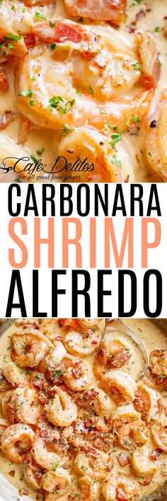 the recipe for this shrimp alfredo is so good and it's ready to be eaten