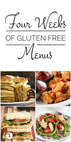 Gluten Free Menu Ideas, Menu Sans Gluten, Ideas For Dinner, Gluten Free Meal Plan, Going Gluten Free, Gluten Free Menu, Gluten Free Recipes For Dinner, Free Meal Plans