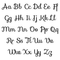 the upper and lower case of an english alphabet