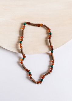 Wood Beaded Necklace, Brown Wooden Beads Holistic Necklace, Holistic Brown Necklaces With Wooden Beads, Holistic Brown Necklace With Natural Stones, Hazel Wood, Body Combat, Malachite Necklace, Ph Levels, Wood Bead Necklace