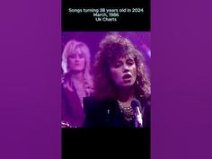 an image of a woman singing on stage with other women in the background and text that reads, songs turning 38 years old in march