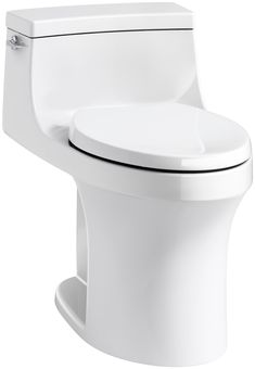 a white toilet with the lid up