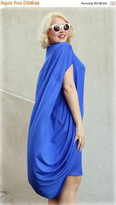 On my Etsy shop : SUN SALE 25% OFF Royal Blue Maxi Dress / Extravagant Loose Dress / Royal Blue Casual Dress / Short Sleeved Maxi Dress Tdk167 / Spring 2016 https://www.etsy.com/listing/268801550/sun-sale-25-off-royal-blue-maxi-dress?utm_campaign=crowdfire&utm_content=crowdfire&utm_medium=social&utm_source=pinterest Versatile Flowy Summer Dress, Versatile Summer Dresses, Versatile Rayon Summer Dress, Versatile Summer Rayon Dress, Versatile Short Sleeve Summer Dress, Versatile Summer Beach Dress, Versatile Knee-length Summer Dress, Oversized Summer Dress In Solid Color, Solid Color Relaxed Fit Mini Dress For Summer