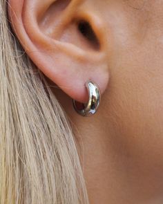 Chunky Baby Hoops | Gold – JacqMaria Jewelry Silver Earrings Aesthetic, Hoop Earrings Aesthetic, Chunky Baby, Chunky Babies, Hoops Silver, Earrings Aesthetic, Chunky Hoop Earrings, Chunky Earrings, Hoops Gold