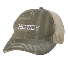 Upgrade your country fashion game with our Howdy Distressed Trucker Hat! Made from 100% heavy cotton, this snapback hat combines comfort and style effortlessly. Perfect for urban cowboys and country fashion enthusiasts alike, it's the ultimate accessory to complete any look. Get yours now and say "howdy" to standout style!  Elevate your street style with our Howdy Distressed Trucker Hat, the epitome of urban country fashion. Crafted from premium 100% heavy cotton, this hat is designed for both c Mode Country, Urban Cowboy, City Slickers, Snapback Caps, Country Fashion, Cow Boy, Urban Chic, True Blue, Snapback Hat