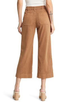 Upgrade your casual look with wide-leg pants that are ideal for any day of the week. 27" inseam; 21 1/2" leg opening; 11 1/2" front rise; 14 1/2" back rise 49% lyocell, 49% viscose, 2% Lycra® spandex Machine wash, dry flat Made in the USA of imported fabric Wide Leg Crop Pants, Bella Dahl, Day Of The Week, Crop Pants, Casual Look, Cropped Pants, Leg Pants, Wide Leg Pants, Casual Looks