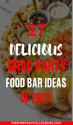 Graduation Party Food Ideas Graduation Food Ideas Buffet, Graduation Party Buffet, Middle School Graduation Party, High School Graduation Party Food, Easy Graduation Party Food, Graduation Menu, High School Graduation Party Themes, Graduation Snacks, Graduation Party Food Ideas