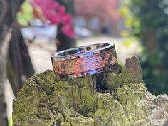 (8mm with 5.5mm Inlay) For those that want a more premium option: https://etsy.me/3cywKwI If you or a loved one are an avid steampunk lover, trust us, you will want this ring! Any requests to change certain aspects of the ring are allowed as this is customisable. We dispatch within 1 week after you place your order. A Tungsten Core ring with a pure copper wire wound base and multiple watch gears and metal parts. Each ring crafted is unique to another as it is made with dissimilar parts. All the Gear Ring, Steampunk Rings, Watch Gears, Metal Watch, Watch Parts, Wolfram, If You Want Something, Ring Crafts, Green Opal