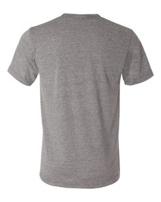 This premium tri-blend tee is super soft and lighter weight than our standard 100% cotton tees (please see separate listing). The stylish 4.3 oz fabric is pre-laundered prior to sewing for reduced shrinkage. A perfect blend of 50% polyester, 25% combed ring-spun cotton and 25% rayon combine to deliver an ultra-comfortable, semi-fitted tee instantly loved by all who wear it! FREE SHIPPING on all orders over $50 Premium, super-soft, tri-blend, semi-fitted crew tee 50% polyester/25% combed ring-spu Heather Grey Crew Neck T-shirt For Fan Merchandise, Pre-shrunk Heather Grey T-shirt For Fan Merchandise, Short Sleeve T-shirt With Sublimation Print, Heather Grey Tri-blend T-shirt With Graphic Print, Heather Grey Tri-blend T-shirt With Screen Print, Heather Grey Short Sleeve T-shirt With Screen Print, Heather Grey Screen Print Short Sleeve T-shirt, Gray Tri-blend Shirt With Graphic Print, Gray Relaxed Fit T-shirt For Fan Merchandise