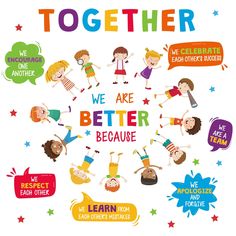 PRICES MAY VARY. 【TEAM TOGETHER DECALS】---These inspiring quote sticker made of 12 lovely partners 7 motivational phrases .it can create a positive atmosphere that will inspire the each other become more strong, brave and so on. 【DECORATION SCENES】--- This colorful cartoon teamwork wall decal are perfect for school decoration! It’s a great window cling or wall decal. Children’s room, classroom, kindergarten, nursery,door, blackboard,or school open party area are also great place to decorate . 【E Defence Day Pakistan Drawings, School Wall Decoration Ideas, Church Nursery Ideas Decor, Wall Art For School, School Invitation Card, Wall Art For Classroom, Art For School, Art For Classroom, School Nurse Office Decorations