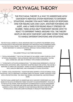 This digital resource is your ultimate guide to understanding the intricate workings of the autonomic nervous system, its impact on your emotional well-being, and practical techniques to enhance your mental and emotional resilience. Inside this document you will access twelve separate worksheets including polyvagal theory, nervous system regulations, vagus nerve exercises and window of tolerance.  Please note return policy for electronic documents Polyvagal Theory Exercises, Vagus Nerve Exercise, Nerve Exercises, Nerf Vague, Polyvagal Theory, Somatic Exercises, Nervous System Regulation, Psychology Notes, Systems Theory