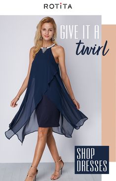 Asymmetric Hem Embellished Neck Chiffon Overlay Dress.Find your holiday outfit at Rotita and uncover massive discounts.These trending styles feature layers of flowing navy fabric and unique embellishments that will stand out.Make it yours today. Flowing Gown, 2x4 Projects, Patio Diy, Mother Of Groom Dresses, Bride Clothes, Kids Halloween, Fire Pits, Furniture Outdoor, Groom Dress