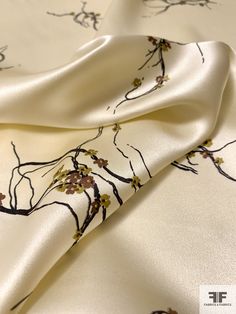 SKU: 12540 Content: 100% Silk Color: Cream / Black / Brown / Olive Width: 44 inches This fabric is a last cut and no longer in production. Once sold out, we are unable to get more. Luxury Silk Fabric For Wedding, Luxury Floral Embroidered Tissue Silk Fabric, Luxury Floral Print Tissue Silk Dupatta, Luxury Cream Tissue Silk Dupatta, Silk Satin Fabric Floral, Black Madonna, Backyard Layout, Printed Silk Fabric, Print Design Fashion