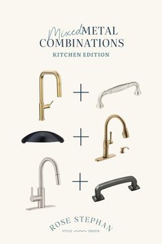 the front cover of a book with different types of faucets