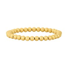 Your new favorite everyday staple! Our 14K Yellow Gold Filled Bracelets are strung on elastic cord adding a slight stretch for easily rolling on and off your wrist. 5mm beads. Wrist Size: 6 1/2 Standard Reference: 5YG650 Flexible Gold Stretch Bracelet Stackable, Flexible Gold Stackable Stretch Bracelet, Gold Flexible Stretch Bracelet, Stackable, Gold Everyday Bracelets, Gold Stackable Stretch Bracelet, Minimalist Yellow Gold Stretch Bracelet For Everyday, Minimalist Yellow Gold Stretch Bracelet, Adjustable Yellow Gold Stackable Stretch Bracelet, Stackable Gold Stretch Bracelet