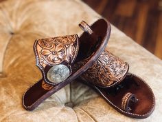 MFCL Hand Tooled Leather Sandals, Tooled Leather Sandals, Western Sandals, Best High Heels, Western Shoes, Heels Stilettos, Western Chic, Cowgirl Outfits, Leather Projects