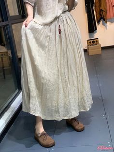 Feminine Fashion Statement Flowy Wrap Dress for Women's Everyday Wear Spring Beige Long Skirt Dress, Spring Beige Dress With Long Skirt, Spring Daywear Dress With Long Skirt, Casual Long Skirt Dress For Daywear, Sophisticated Style Women, Flowy Wrap Dress, Womens Wrap Dress, Flowy Design, Wrap Around Dress