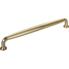 an antique brass cabinet handle on a white background