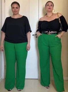 Fashion 40s Woman Over 40 Plus Size, Style Not Size, Plus Size Casual Outfits For Work, High Waisted Plus Size Outfits, How To Style Casual Outfits, Plus Size Fashion For Women Over 50 50 And Fabulous, Outfits For Size 16 Women, Plus Size 40 Year Old Outfit, Styling Wide Leg Pants Plus Size