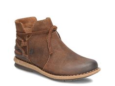 Saw this at DSW! Born Boots, Flat Booties, Western Ankle Boots, Born Shoes, Casual Work Outfits, Leather Booties, Bag Set, Strap Heels, Rustic Charm