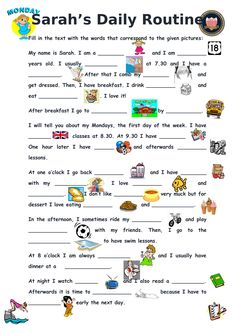 an english worksheet with pictures and words