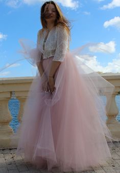 Bridal tulle skirt/Wedding separates/4 layers tulle skirt with train/Alternative bridal skirt/Maxi bridal tulle skirt in blush-pink ASTEA Elegant Tutu Dress For Wedding And Prom Season, Spring Floor-length Tulle Skirt, Pink Tulle Wedding Dress For Prom Season, Feminine Fitted Tulle Skirt, Floor-length Tulle Fabric For Wedding And Prom, Wedding Tulle Tutu Dress Ball Gown, Bridesmaid Ball Gown Tutu Dress With Tulle Skirt, Fitted Princess Wedding Dress With Tulle Skirt, Princess Style Ball Gown Wedding Dress With Tulle Skirt