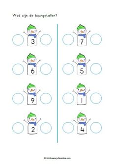 a snowman counting game with numbers on it