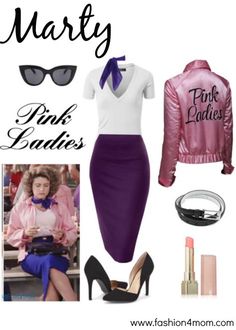 a fashion look from november 2012 featuring pink satin shirt, pencil skirt and high heel shoes