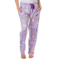 Indulge in the adorable world of Sanrio with these Hello Kitty and Friends women's pajama pants, a delightful addition to any sleepwear collection. The sleep pants are adorned with a cute and colorful pattern featuring beloved Sanrio characters - Hello Kitty, Kuromi, My Melody, Cinnamaroll, and Pompompurin. These pajama pants beautifully capture the essence of these beloved characters through their design and comfort. The pants are a top-quality fabric blend of 92% polyester and 8% spandex. Unicorn Print Cotton Sleepwear For Loungewear, Multicolor Sleepwear With Elastic Waistband For Pajama Party, Cute Unicorn Print Sleepwear For Loungewear, Cute Long Pants Sleepwear For Sleepovers, Full-length Sleepwear For Pajama Party With Elastic Waistband, Full Length Sleepwear For Pajama Party, Full Length Sleepwear For Pajama Party With Elastic Waistband, Multicolor Sleep Bottoms With Elastic Waistband, Cute Cotton Lounging Pants