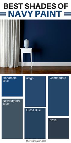 the best shades of navy paint