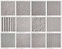 an image of different types of textured wallpapers in shades of gray and white