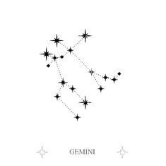 the zodiac sign is depicted in black on a white background, with stars as an outline